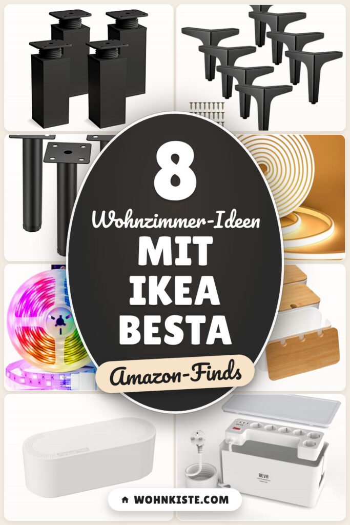 Wohnzimmer-Ideen mit IKEA Besta: 8 Amazon-Finds, smart verstauen