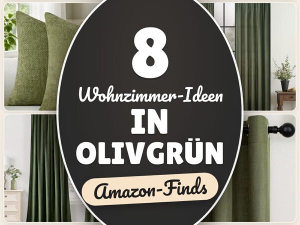 Wohnzimmer-Ideen in Olivgrün: 8 Amazon-Finds, für gemütliche Akzente