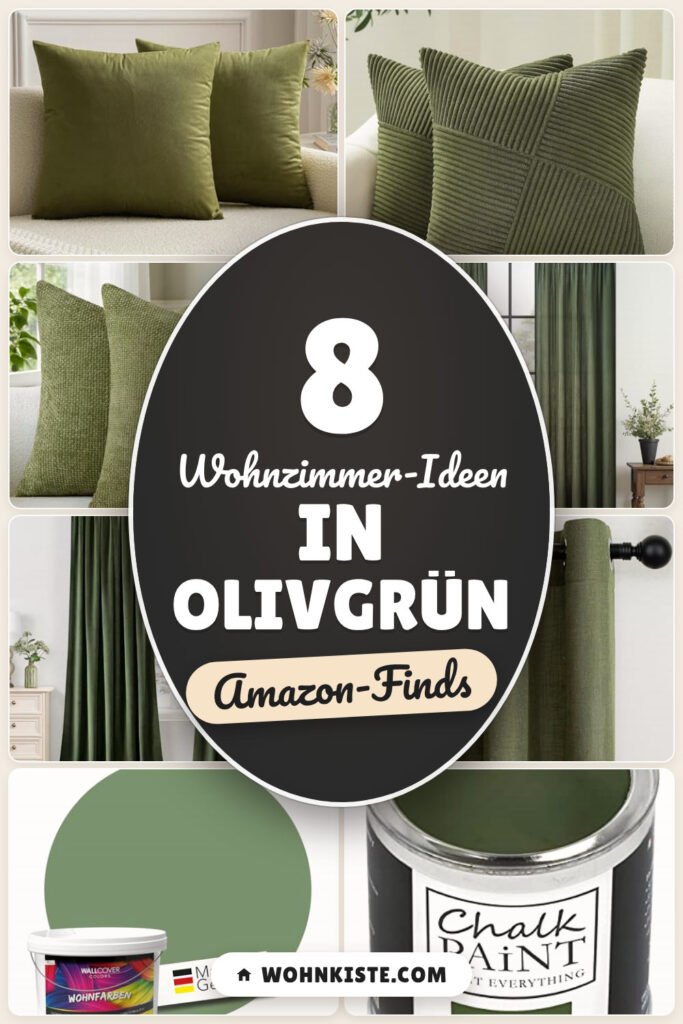 Wohnzimmer-Ideen in Olivgrün: 8 Amazon-Finds, für gemütliche Akzente