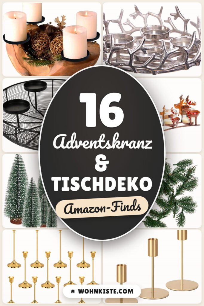 Adventskranz & Tischdeko: 16 Amazon-Finds, festlich leicht gestalten