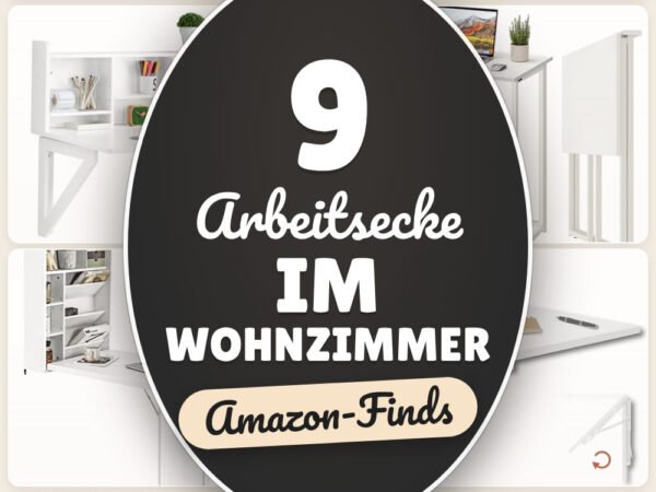 Arbeitsecke im Wohnzimmer: 9 Amazon-Finds, smart organisiert