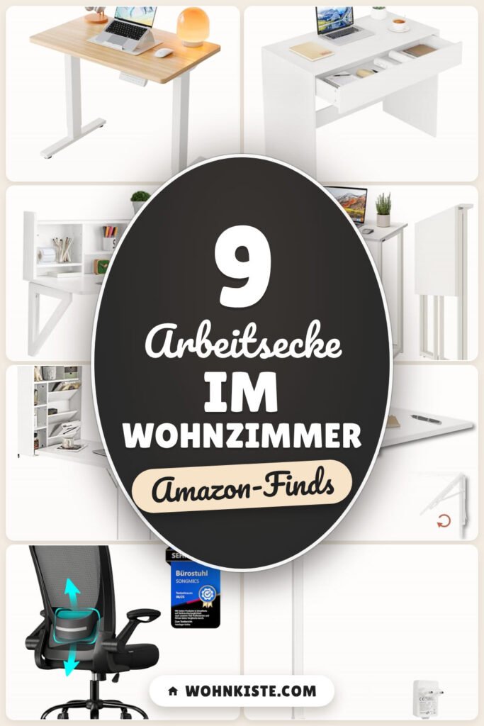 Arbeitsecke im Wohnzimmer: 9 Amazon-Finds, smart organisiert