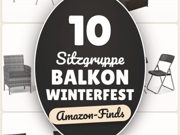 Sitzgruppe Balkon winterfest: 10 Amazon-Finds, für kalte Tage