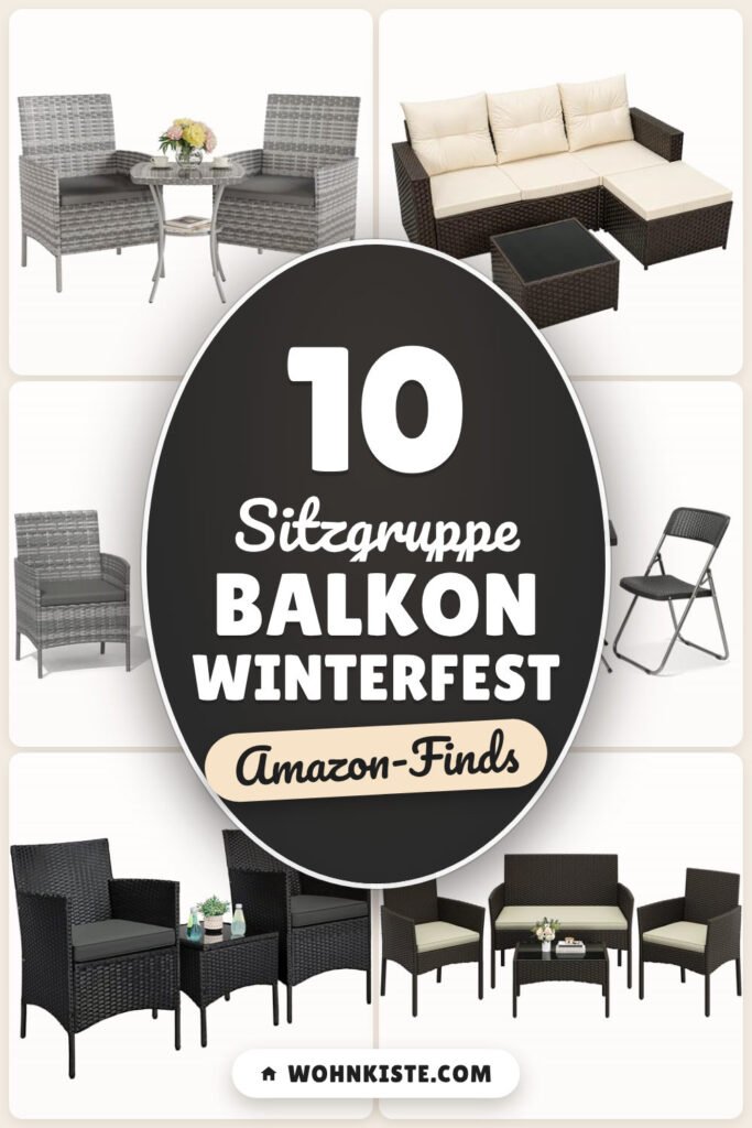 Sitzgruppe Balkon winterfest: 10 Amazon-Finds, für kalte Tage