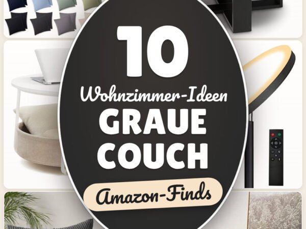 Wohnzimmer-Ideen graue Couch: 10 Amazon-Finds, harmonisch