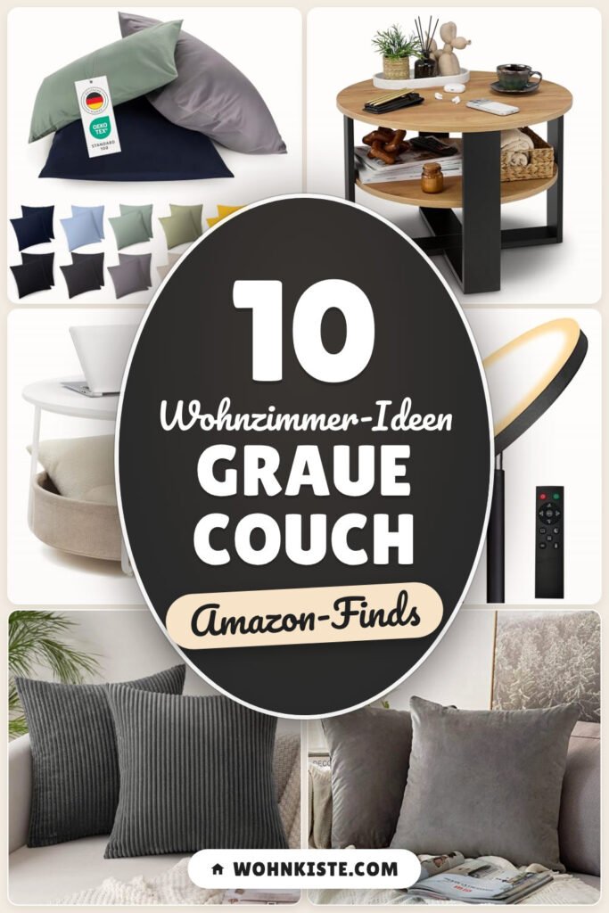Wohnzimmer-Ideen graue Couch: 10 Amazon-Finds, harmonisch