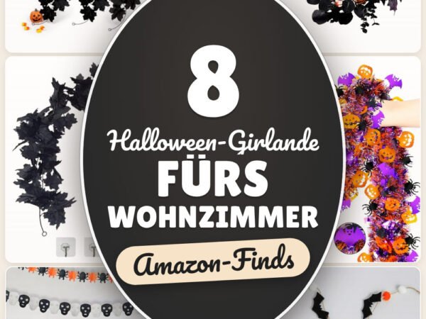 Halloween-Girlande fürs Wohnzimmer: 8 Amazon-Finds, schnell