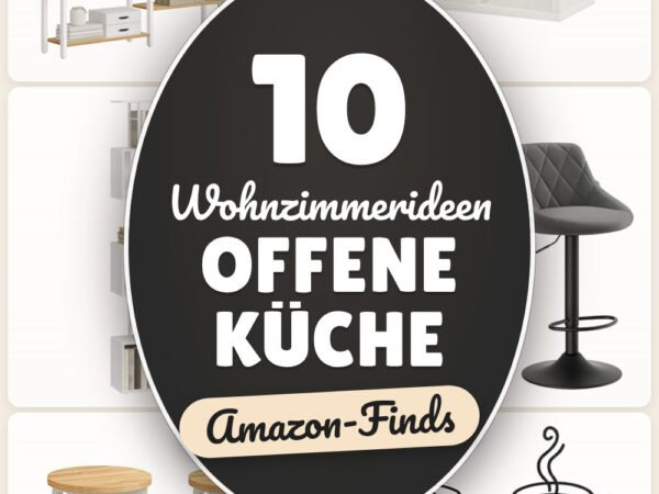 Wohnzimmerideen offene Küche: 10 Amazon-Finds, zoniert & gemütlich