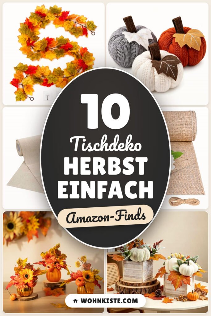 Tischdeko Herbst einfach: 10 Amazon-Finds, schnell gedeckt