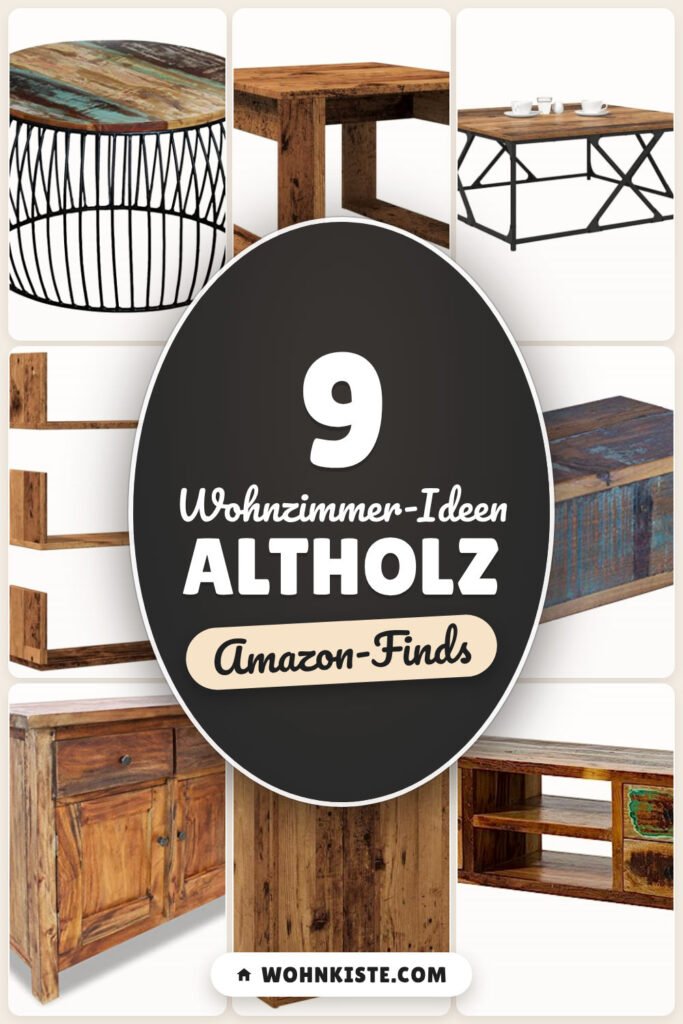 Wohnzimmer-Ideen Altholz: 9 Amazon-Finds, rustikal und warm