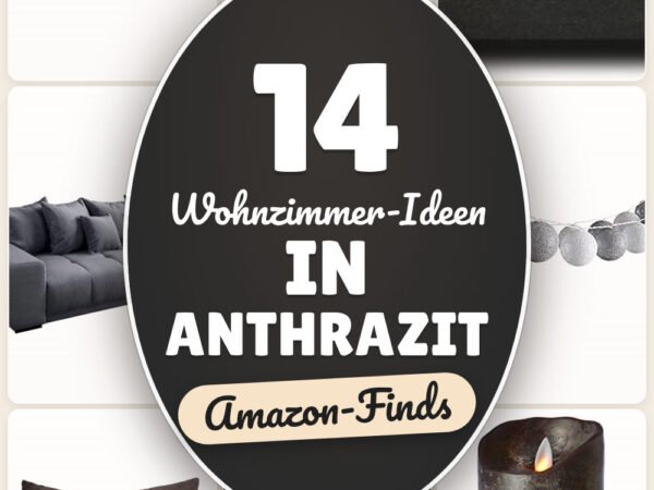 Wohnzimmer-Ideen in Anthrazit: 14 Amazon-Finds, modern und gemütlich