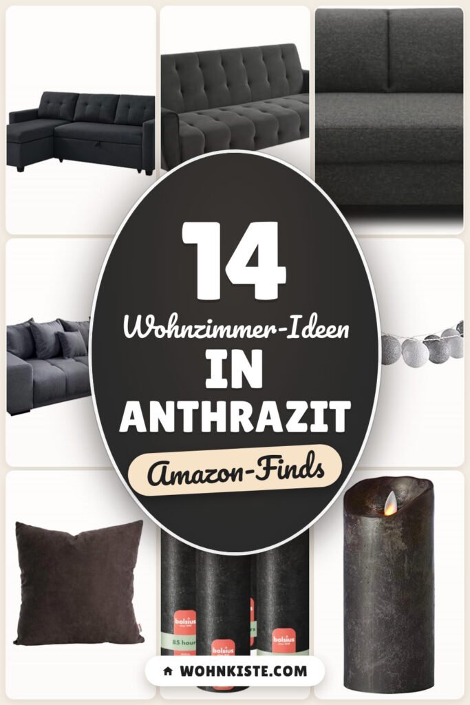 Wohnzimmer-Ideen in Anthrazit: 14 Amazon-Finds, modern und gemütlich