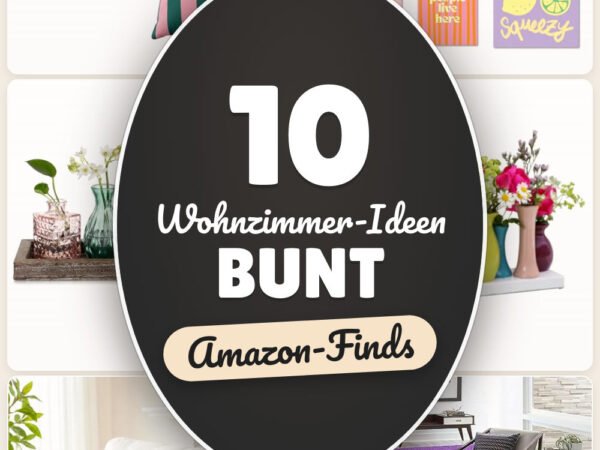 Wohnzimmer-Ideen bunt: 10 Amazon-Finds, Farbe ohne Chaos
