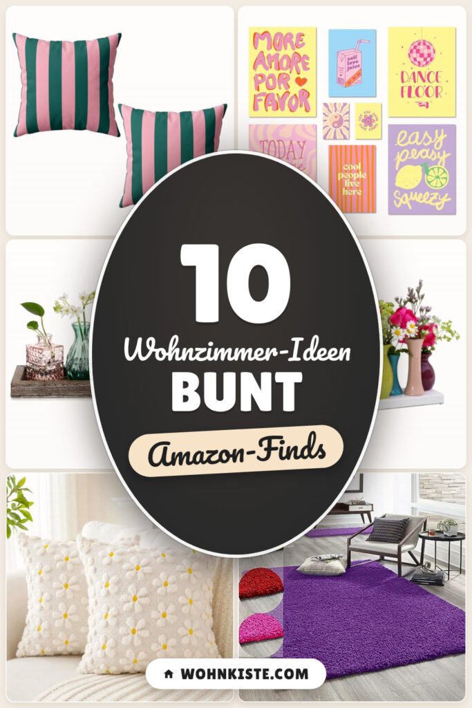 Wohnzimmer-Ideen bunt: 10 Amazon-Finds, Farbe ohne Chaos