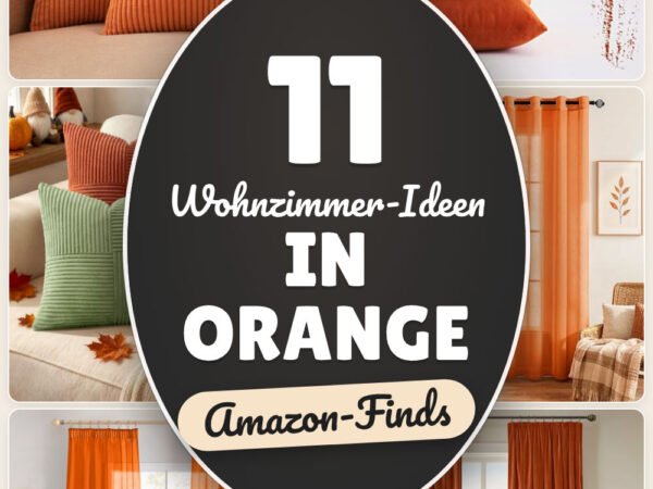 Wohnzimmer-Ideen in Orange: 11 Amazon-Finds, warme Akzente setzen