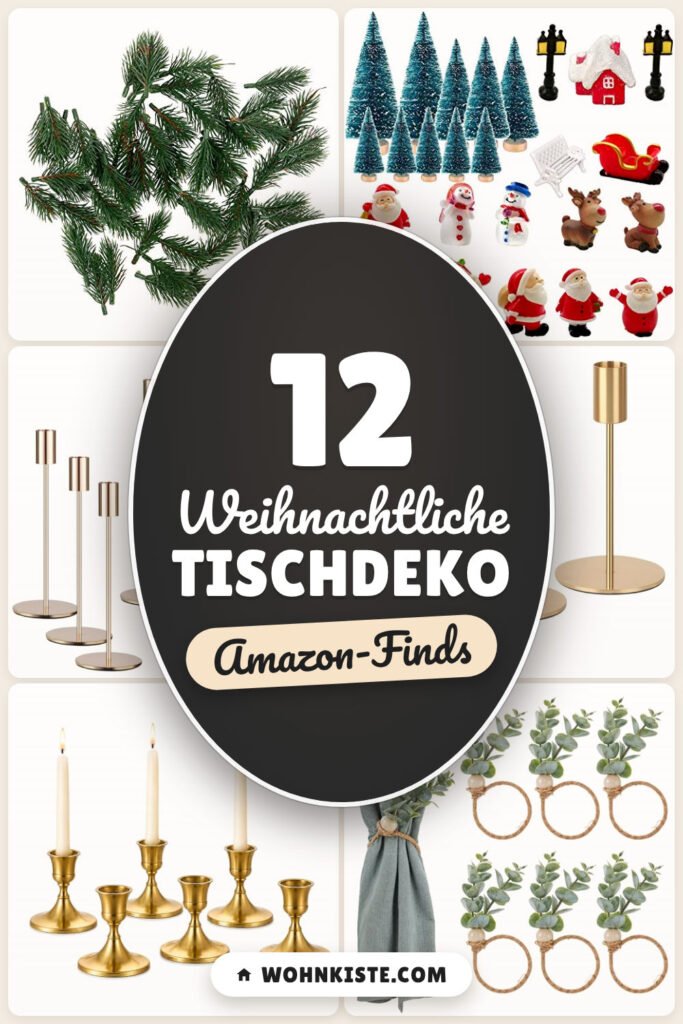 Weihnachtliche Tischdeko: 12 Amazon-Finds, für festliche Runden