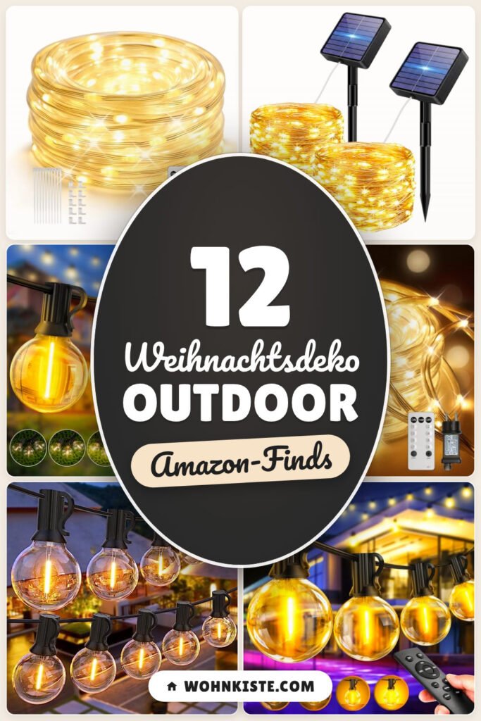 Weihnachtsdeko outdoor: 12 Amazon-Finds, wetterfest & warm