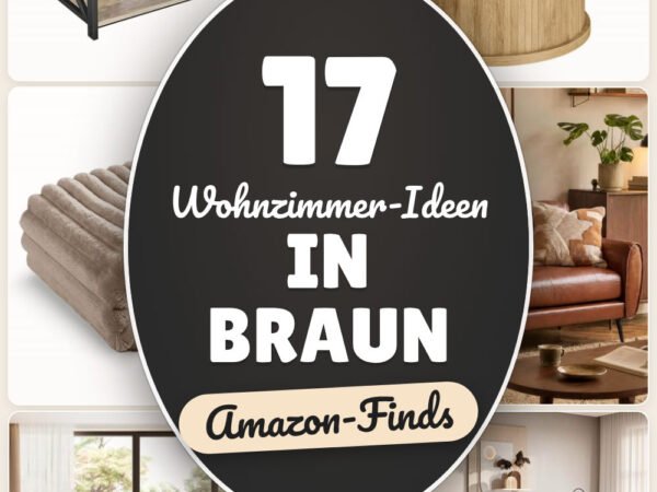 Wohnzimmer-Ideen in Braun: 17 Amazon-Finds, warm & modern