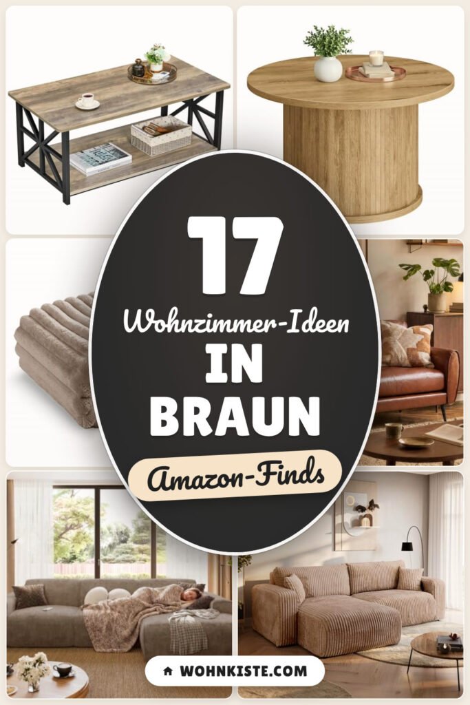 Wohnzimmer-Ideen in Braun: 17 Amazon-Finds, warm & modern