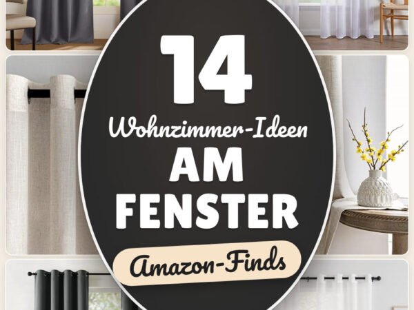 Wohnzimmer-Ideen am Fenster: 14 Amazon-Finds, Licht & Sichtschutz