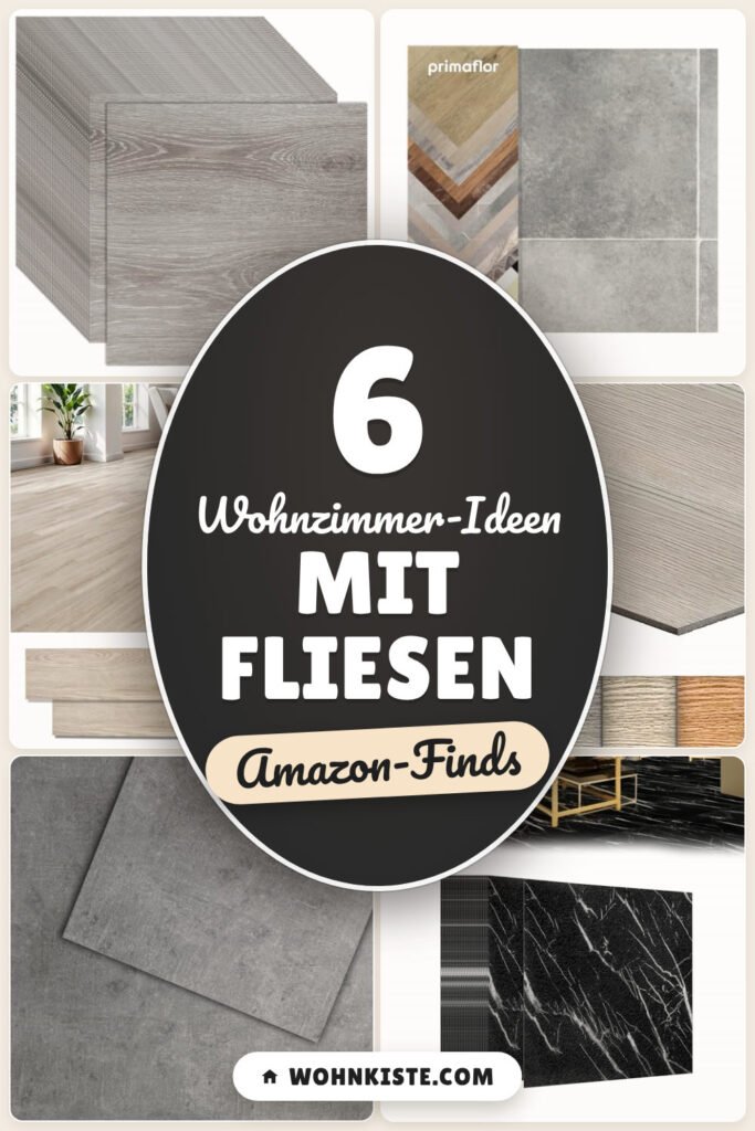 Wohnzimmer-Ideen mit Fliesen: 6 Amazon-Finds, warm & pflegeleicht
