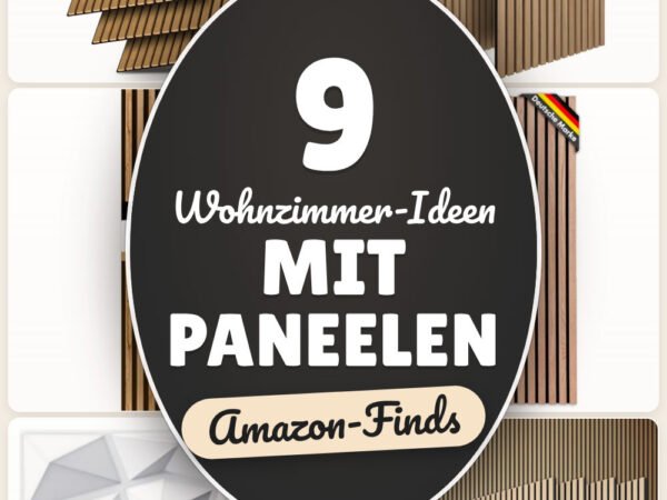 Wohnzimmer-Ideen mit Paneelen: 9 Amazon-Finds, schnell umgesetzt