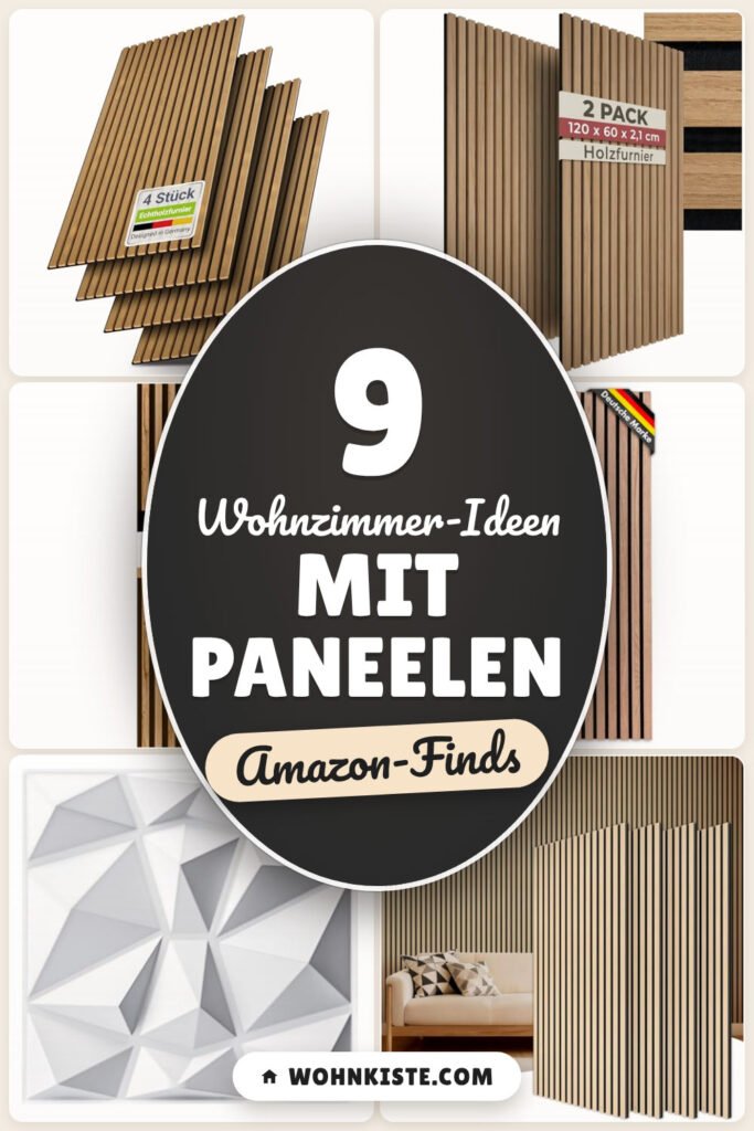 Wohnzimmer-Ideen mit Paneelen: 9 Amazon-Finds, schnell umgesetzt