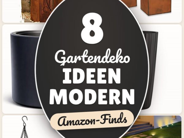 Gartendeko Ideen modern: 8 Amazon-Finds, schlicht & wetterfest