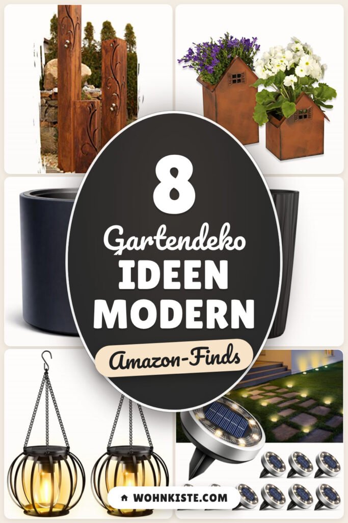 Gartendeko Ideen modern: 8 Amazon-Finds, schlicht & wetterfest