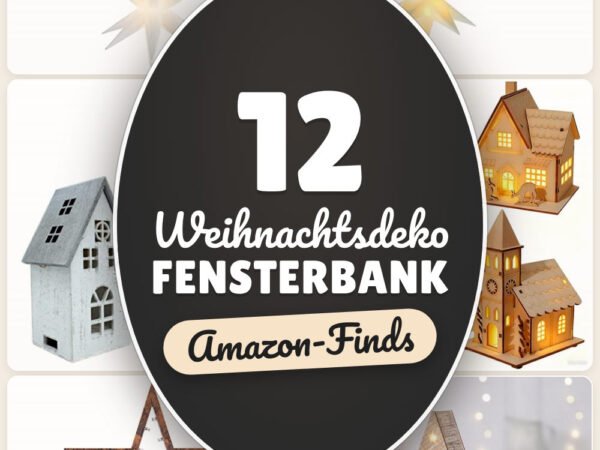 Weihnachtsdeko Fensterbank: 12 Amazon-Finds, warmes Licht