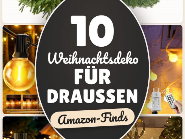 Weihnachtsdeko für draußen: 10 Amazon-Finds, schnell aufgestellt