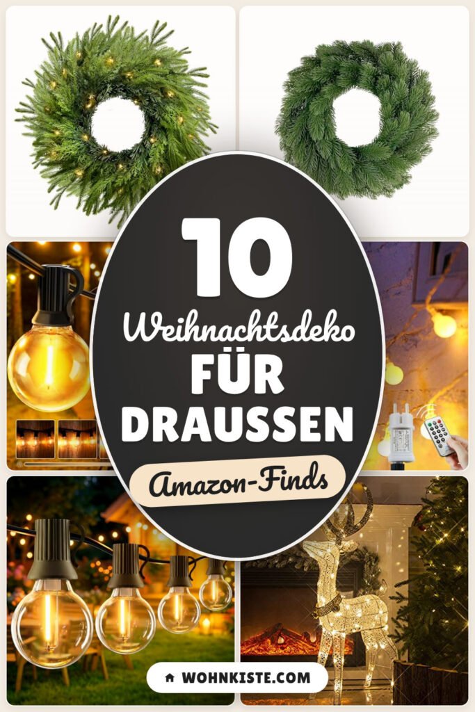 Weihnachtsdeko für draußen: 10 Amazon-Finds, schnell aufgestellt