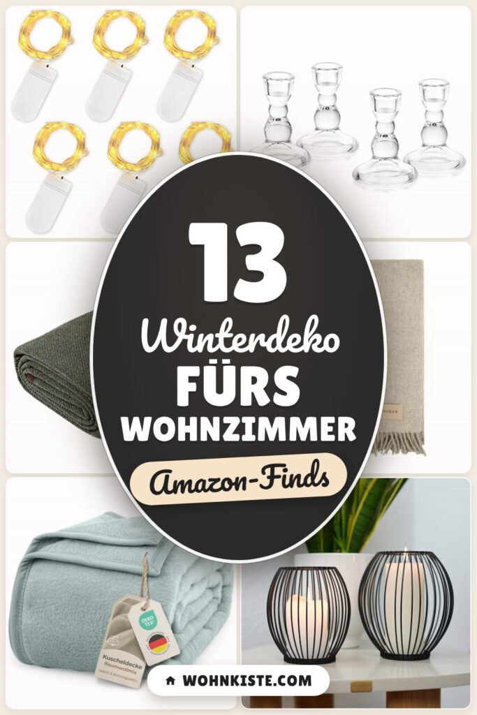 Winterdeko fürs Wohnzimmer: 13 Amazon-Finds, warm und gemütlich