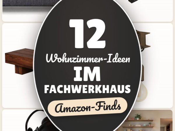 Wohnzimmer-Ideen im Fachwerkhaus: 12 Amazon-Finds, rustikal-modern