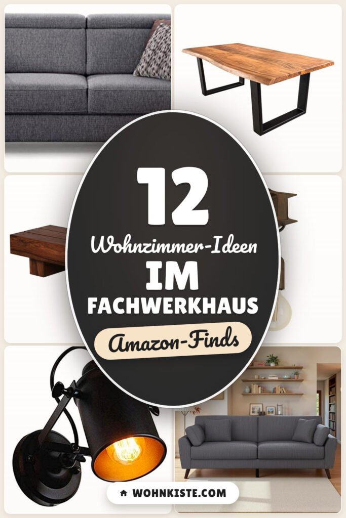 Wohnzimmer-Ideen im Fachwerkhaus: 12 Amazon-Finds, rustikal-modern