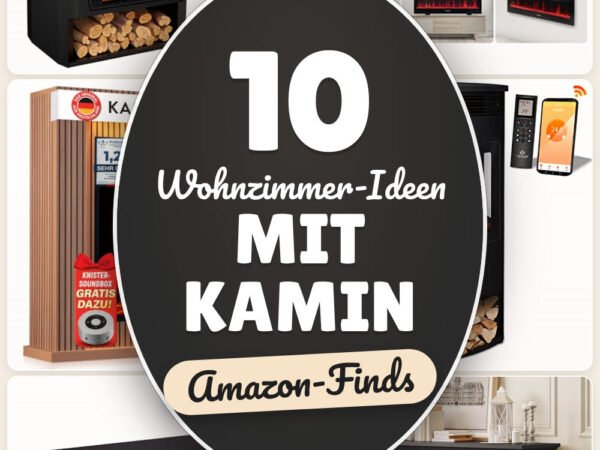 Wohnzimmer-Ideen mit Kamin: 10 Amazon-Finds, schnell gemütlicher