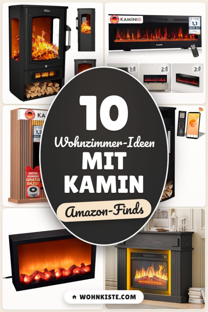 Wohnzimmer-Ideen mit Kamin: 10 Amazon-Finds, schnell gemütlicher