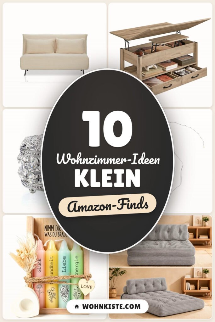 Wohnzimmer-Ideen klein: 10 Amazon-Finds, mehr Stauraum & Licht