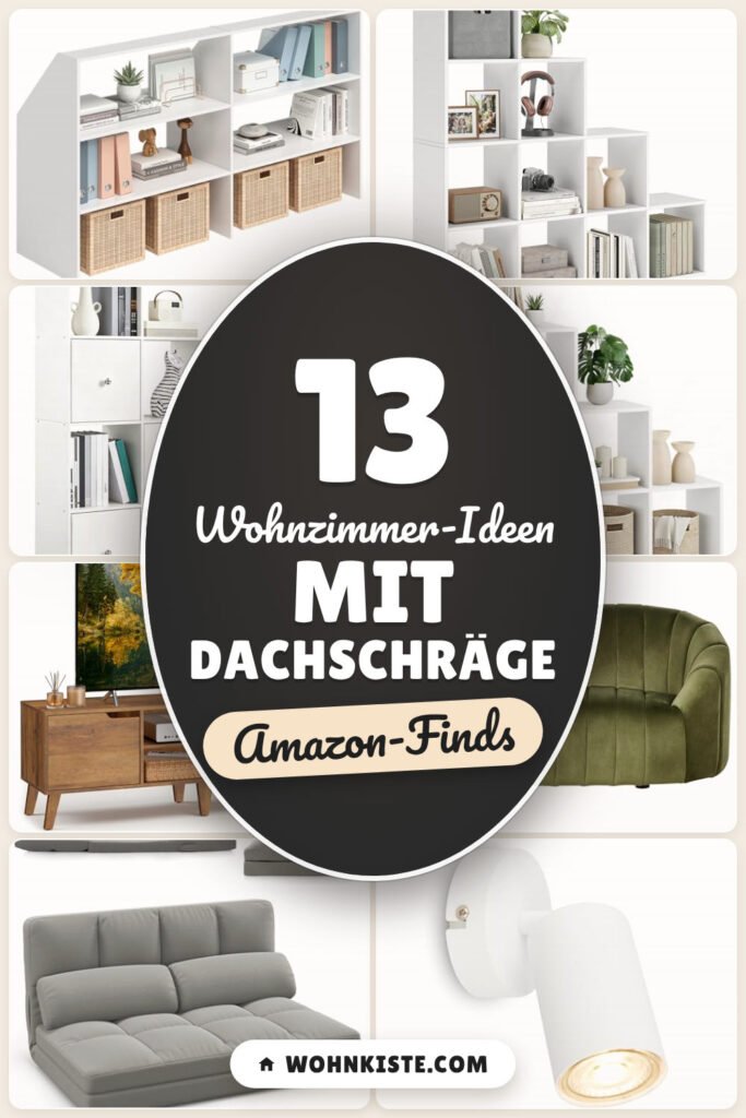 Wohnzimmer-Ideen mit Dachschräge: 13 Amazon-Finds, smart genutzt