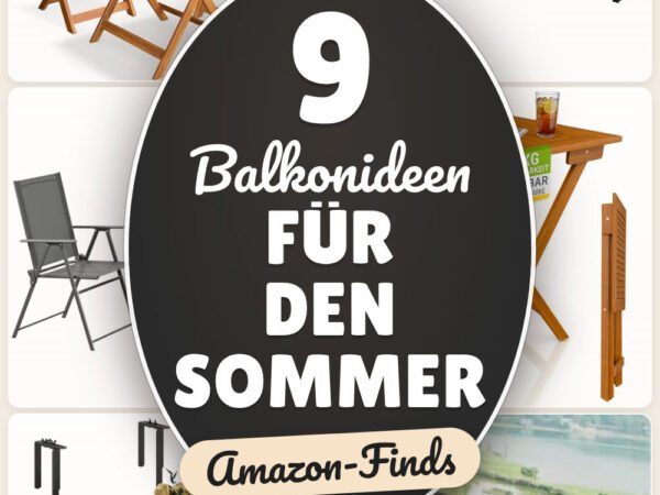 Balkonideen für den Sommer: 9 Amazon-Finds, schnell gemütlich