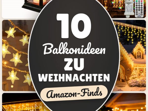 Balkonideen zu Weihnachten: 10 Amazon-Finds, warm und wetterfest