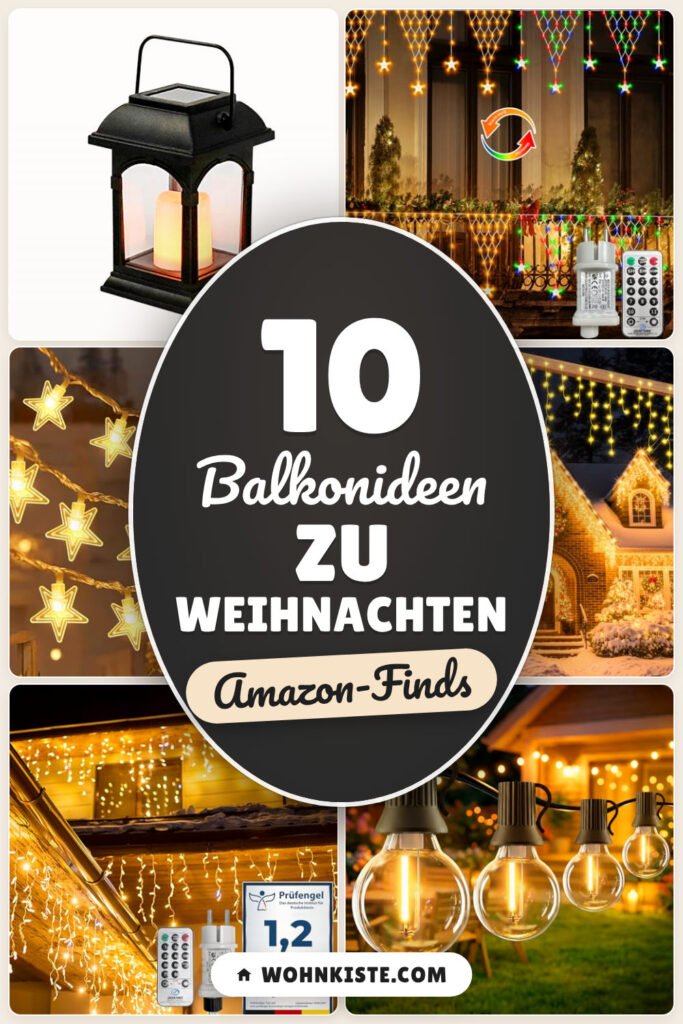 Balkonideen zu Weihnachten: 10 Amazon-Finds, warm und wetterfest