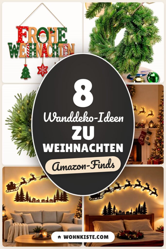 Wanddeko-Ideen zu Weihnachten: 8 Amazon-Finds, schnell aufgehängt