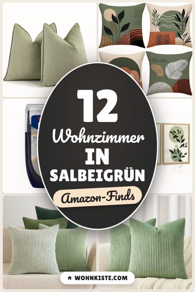 Wohnzimmer in Salbeigrün: 12 Amazon-Finds, harmonisch kombinieren
