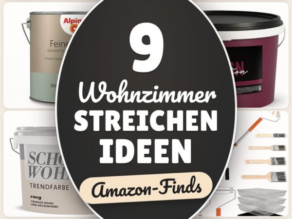 Wohnzimmer streichen Ideen: 9 Amazon-Finds, schnell frischer Look