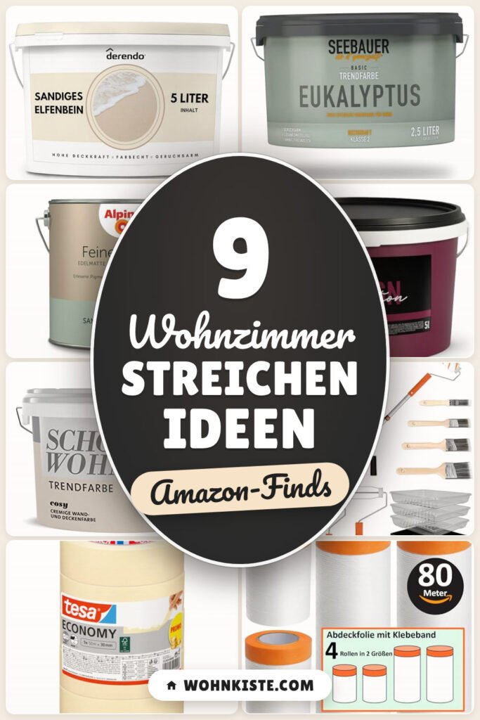 Wohnzimmer streichen Ideen: 9 Amazon-Finds, schnell frischer Look