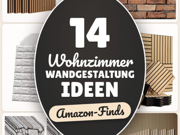 Wohnzimmer Wandgestaltung Ideen: 14 Amazon-Finds, schnell neu wirken