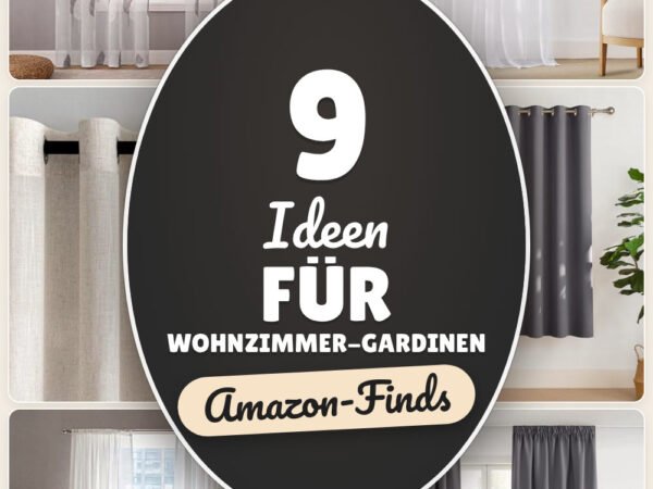 Ideen für Wohnzimmer-Gardinen: 9 Amazon-Finds, Licht & Ruhe