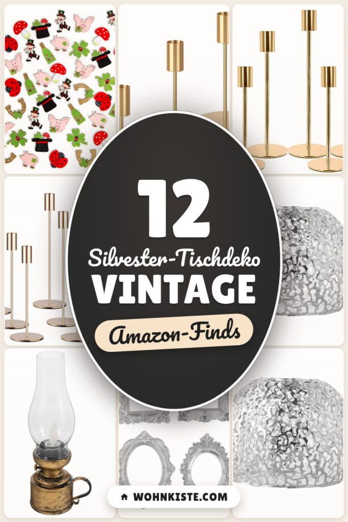 Silvester-Tischdeko Vintage: 12 Amazon-Finds, festlich retro