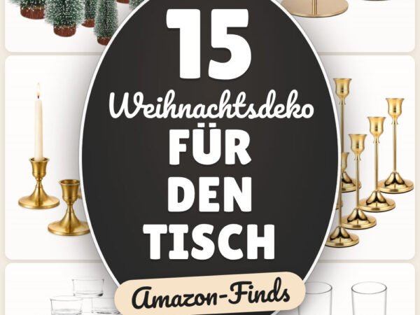Weihnachtsdeko für den Tisch: 15 Amazon-Finds, schnell festlich